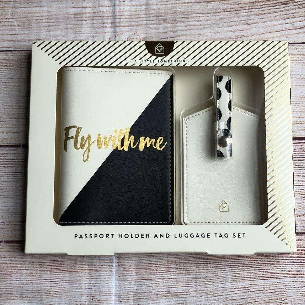 Passport Holder and Luggage Tag Set